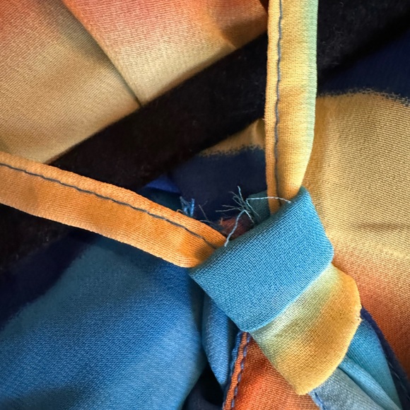 Bright color asymmetrical sundress by West 36th SZ S - Picture 3 of 5